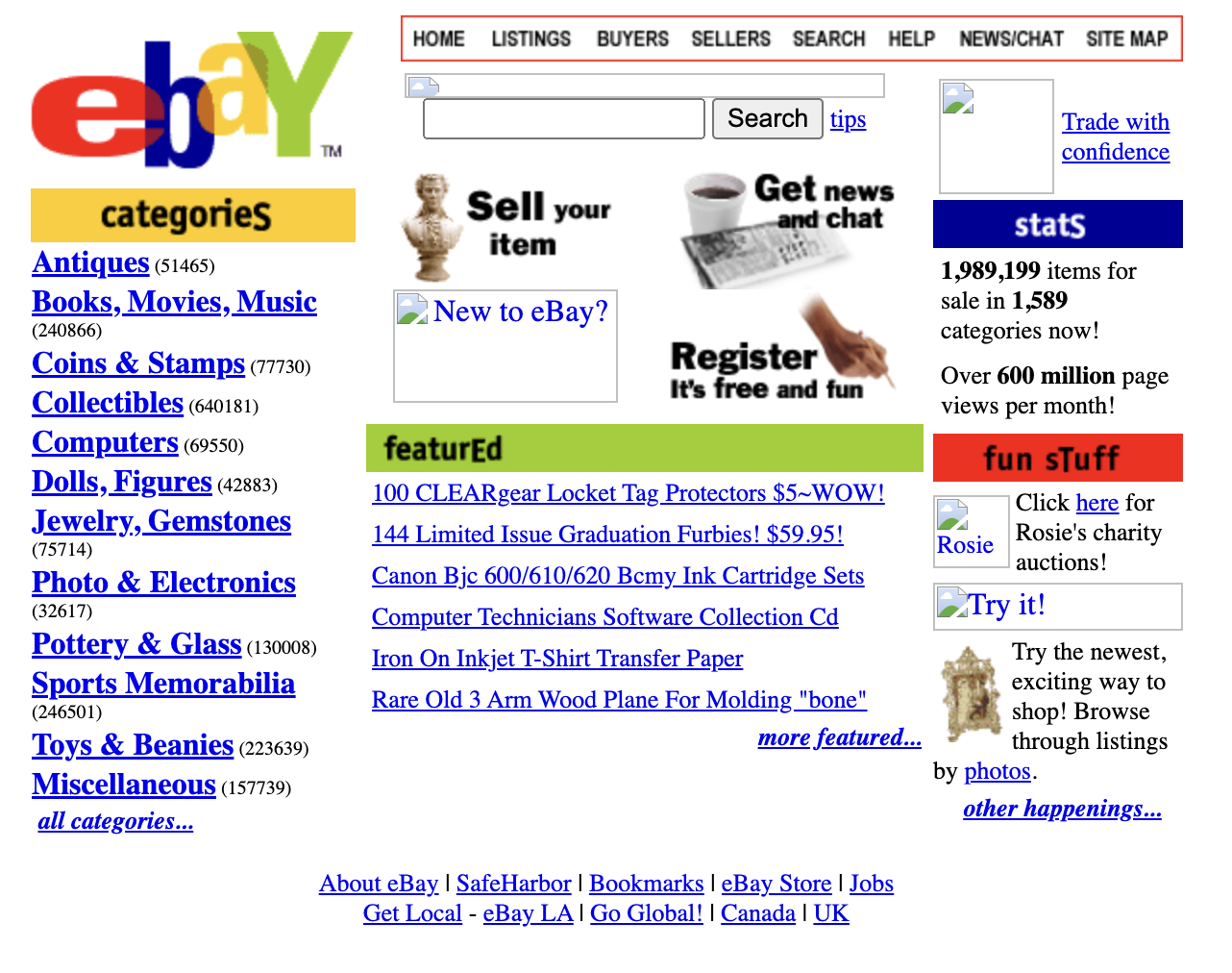 Ebay 1999