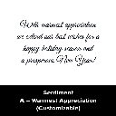Sentiment A