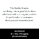 Sentiment D