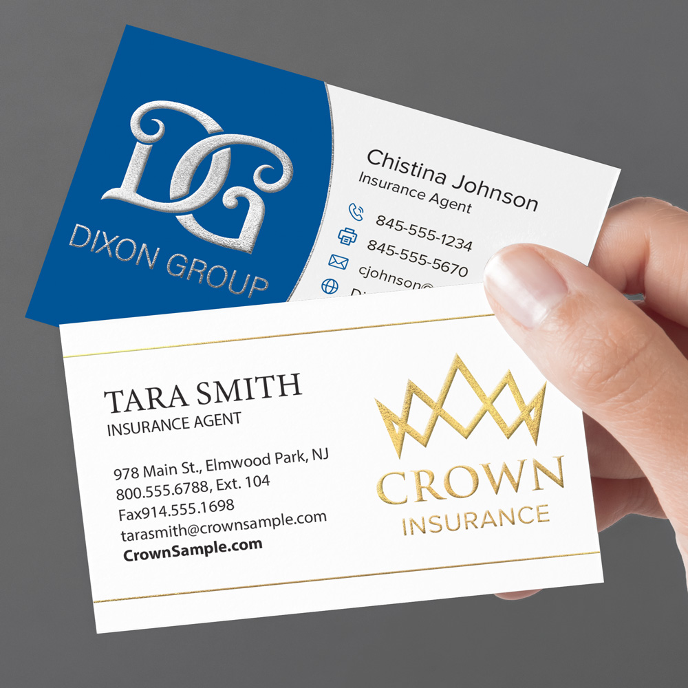 Raised Foil Business Cards