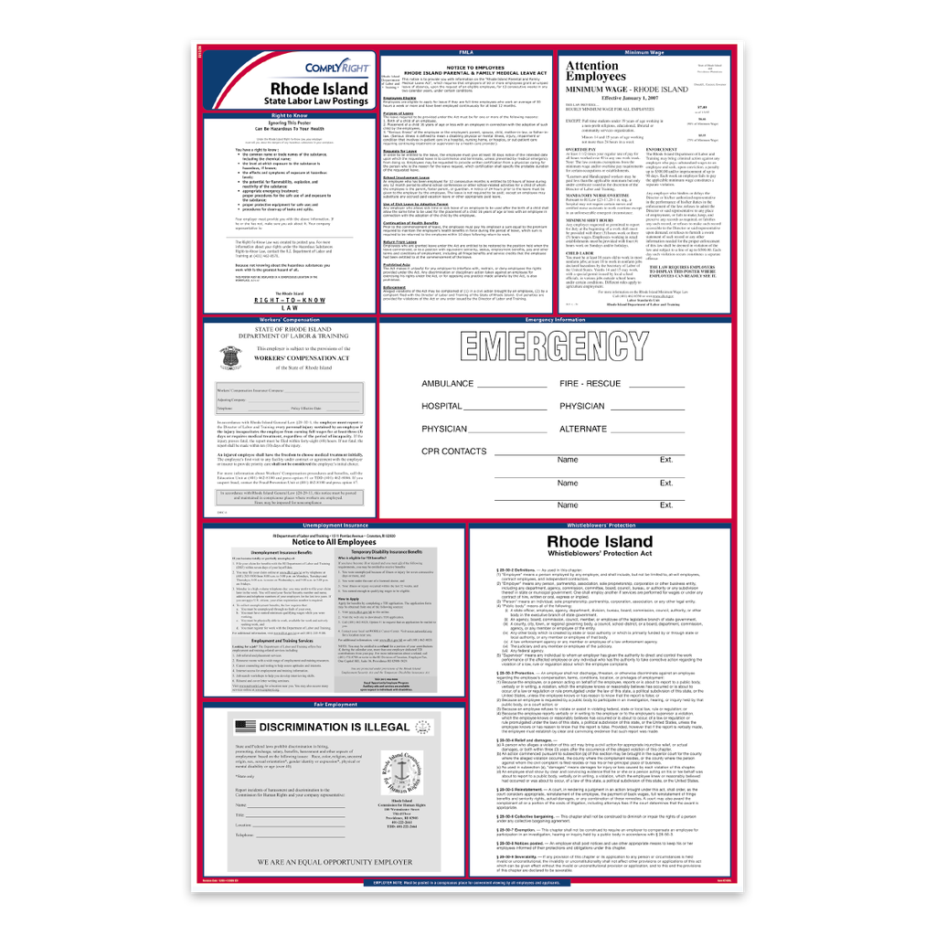 State Labor Law Poster - English