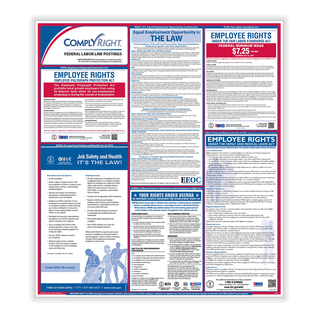 [LLP-ERFED] Federal Labor Law Poster - English