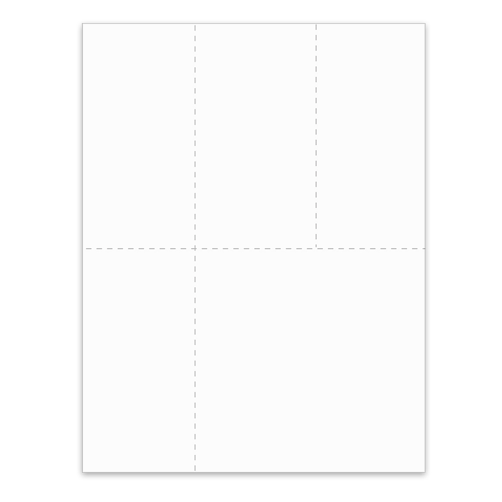 [LU4] 4-Up Universal Blank W/2/1099 Tax Form (5410)
