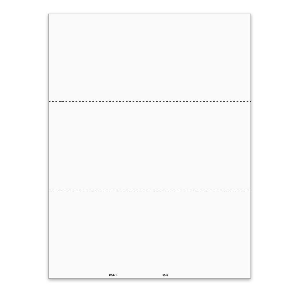 3-Up Blank 1099 Laser Tax Form (5145)