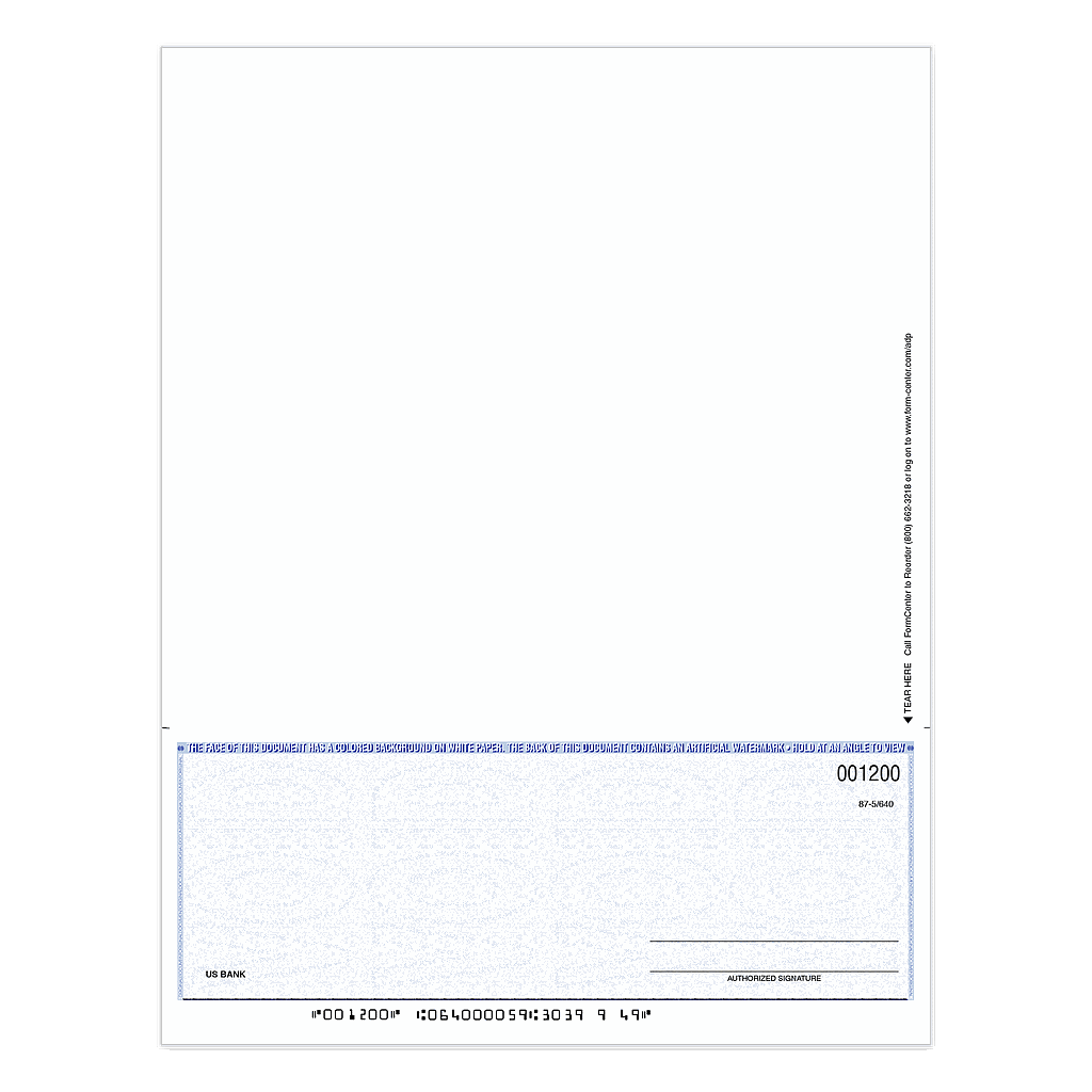 [1006WF] ADP Workforce Now Standard Checks (Reflex Blue)