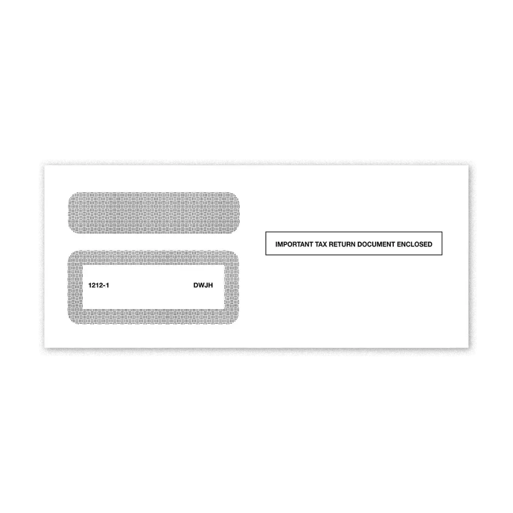 [12121] 1099 Tax Form Envelope (1212) (Gum Seal)