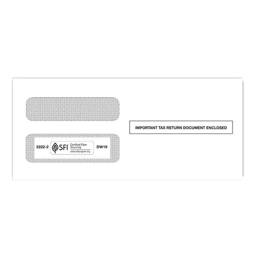 3-Up 1099 Double Window Tax Form Envelope (2222)