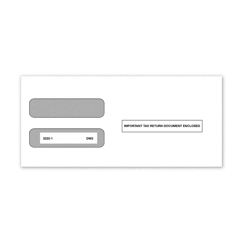 [33331] 3-Up W-2 Tax Form Envelope (3333) (Gum Seal)