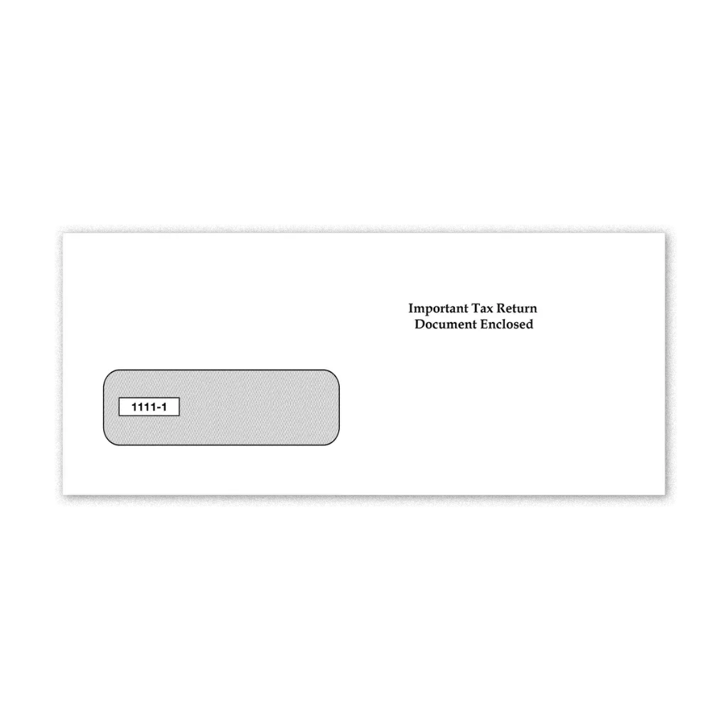 [11111] 3-Up 1099 Single Window Tax Form Envelope (1111)