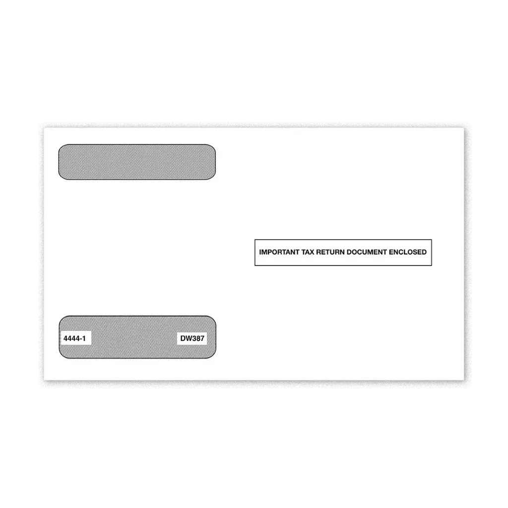 [44441] 4-Up W-2 Tax Form Envelope Ver 2 (4444) (Gum Seal)