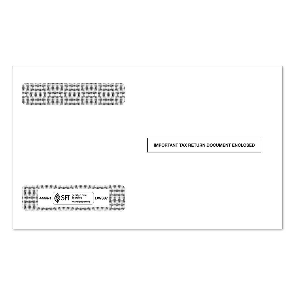 [44441] 4-Up W-2 Tax Form Envelope Ver 2 (4444) (Gum Seal)
