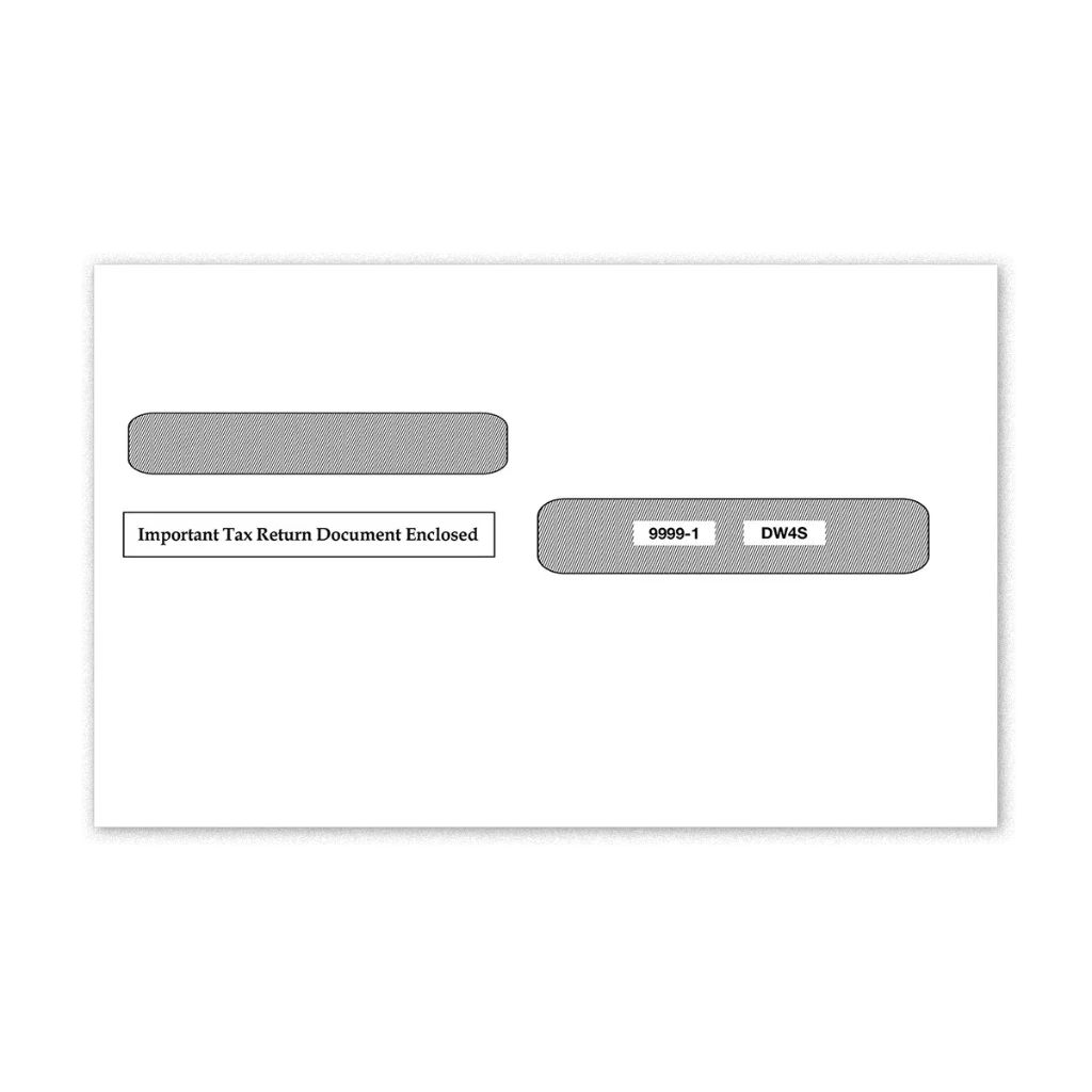 4-Up W-2 Tax Form Envelope Ver 1 (9999)