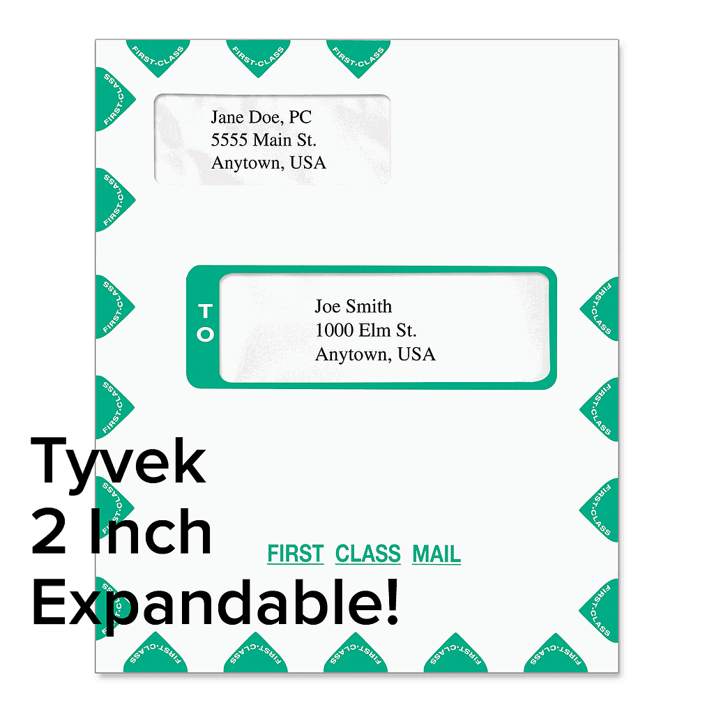 [030-604EX] Tax Software Envelope - Tyvek Expandable 9 x 12