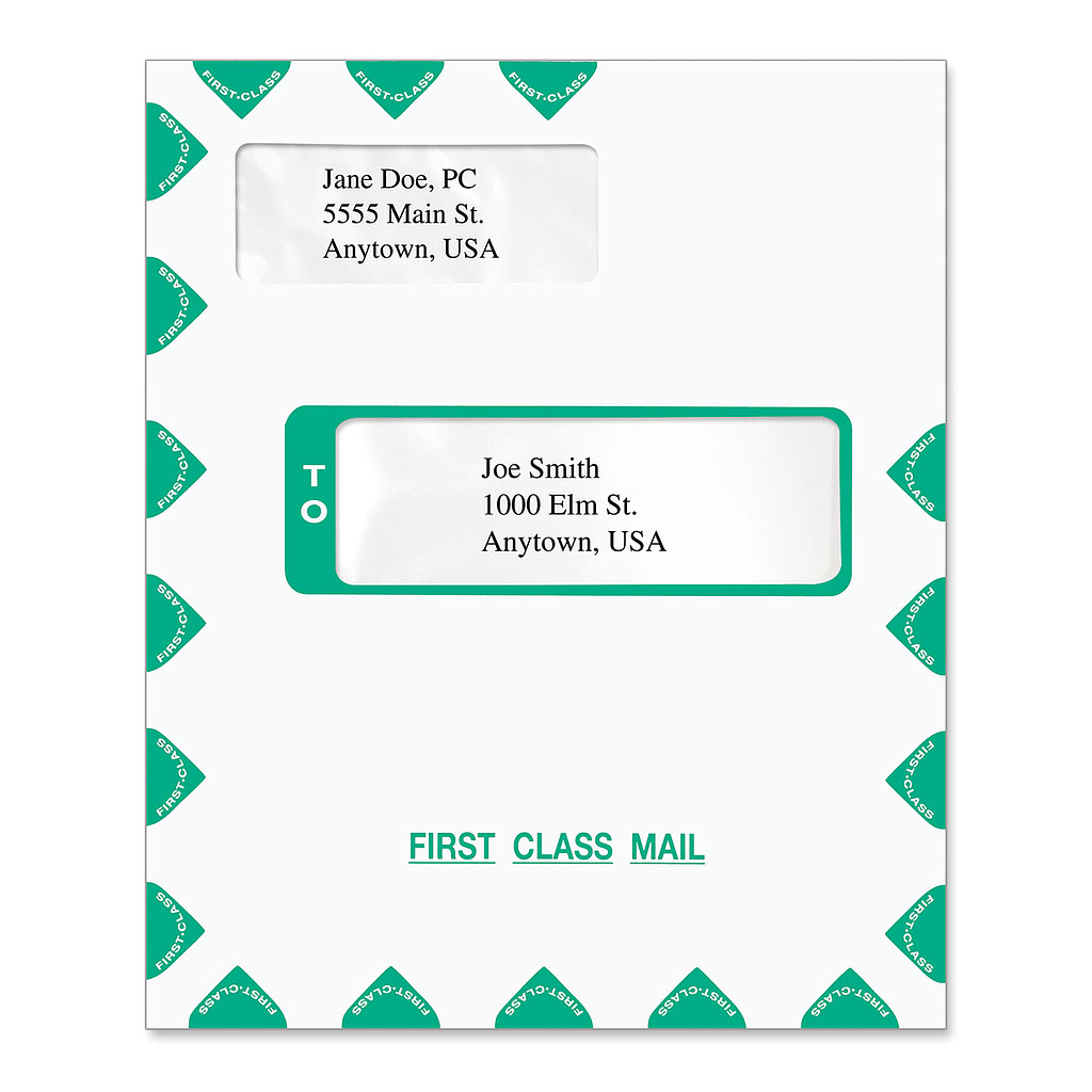 [030-604PS] Tax Software Envelope - Offset Windows 9.6 x 11.6
