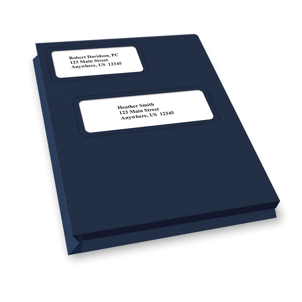 [291-U60-EX] Expandable Tax Software Folders - Large Offset Windows