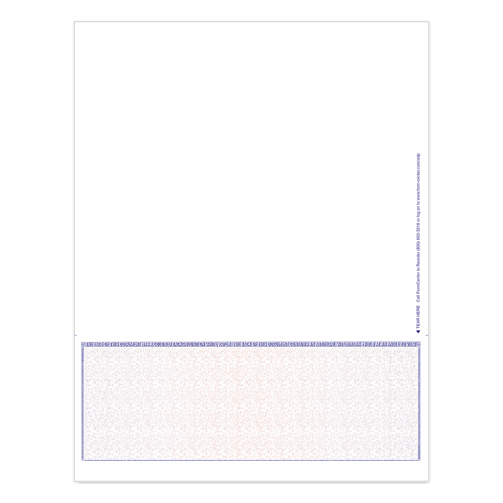 [1050B] ADP Premium Prismatic Blank MICR Checks