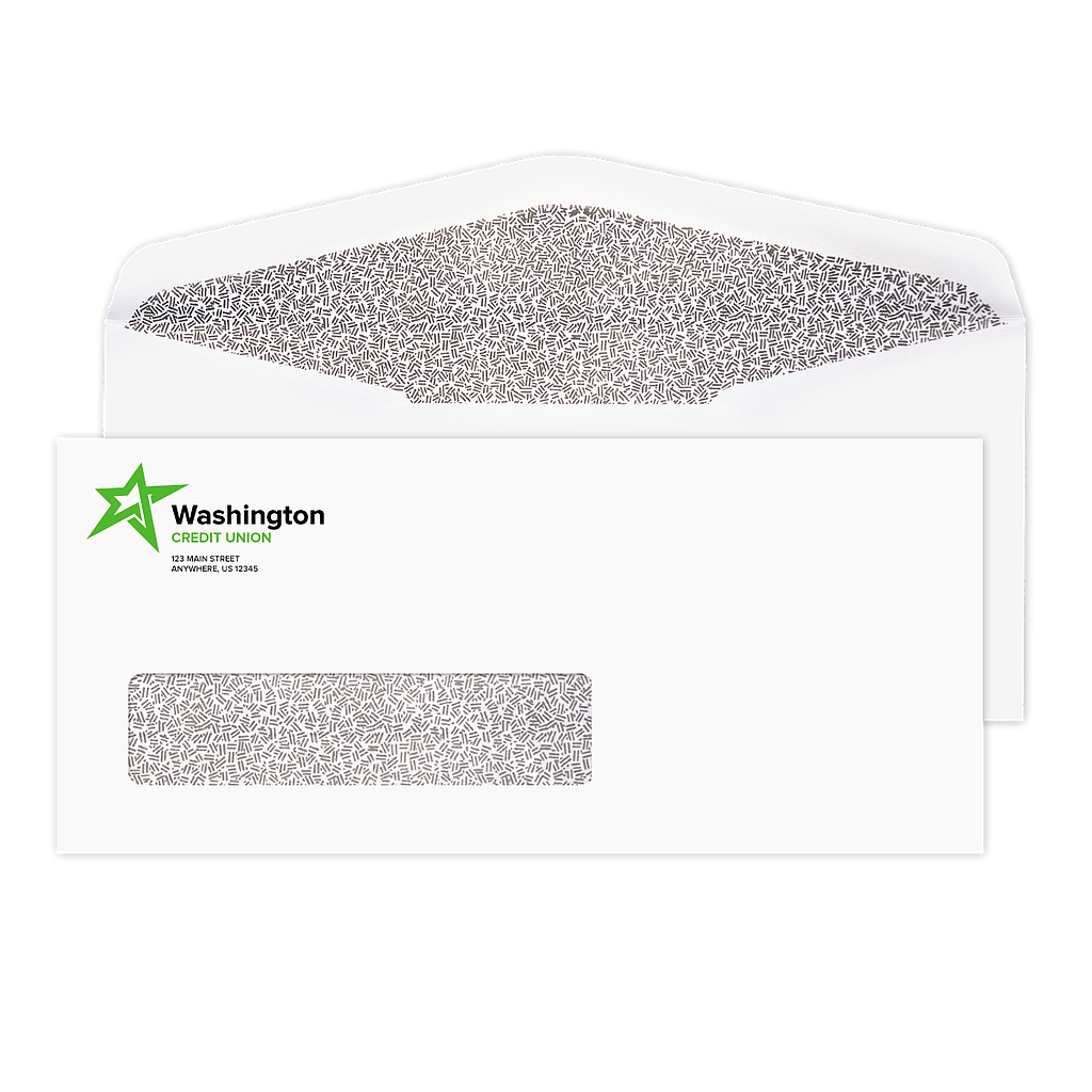 [030-030] #10 Security Window Envelopes (1-Color Printing)