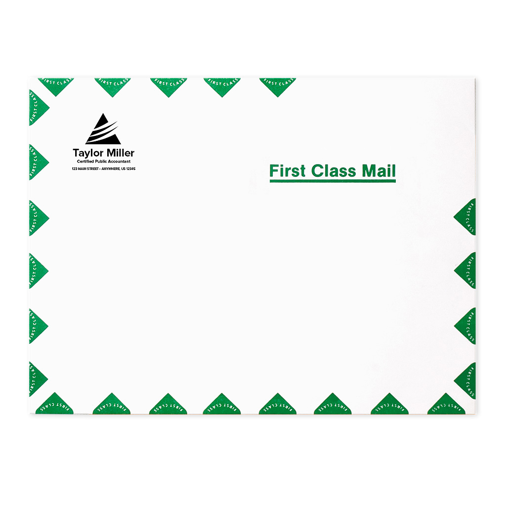 [030-176] 10 x 13 First Class Envelopes (1-Color Printing)