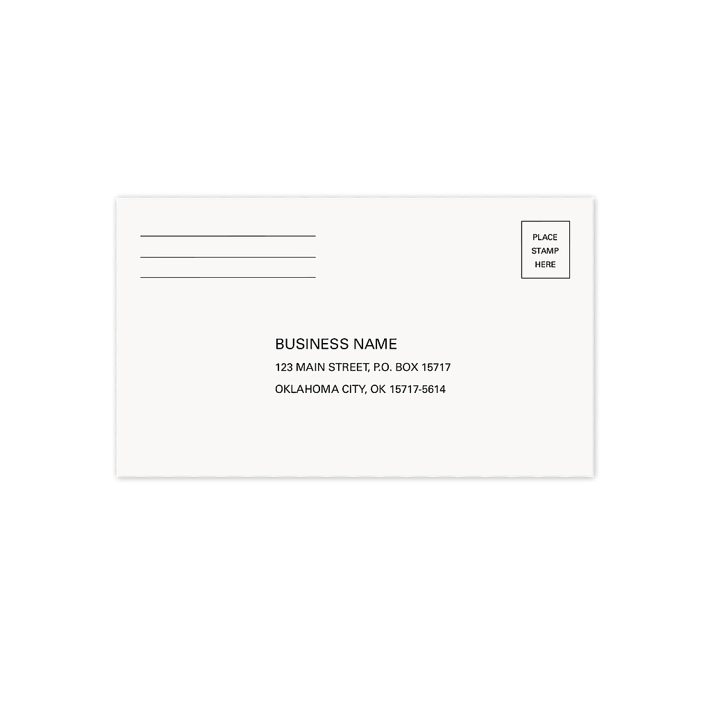 [030-055] #6 Self Addressed Envelopes (White - 24 lb. Wove)