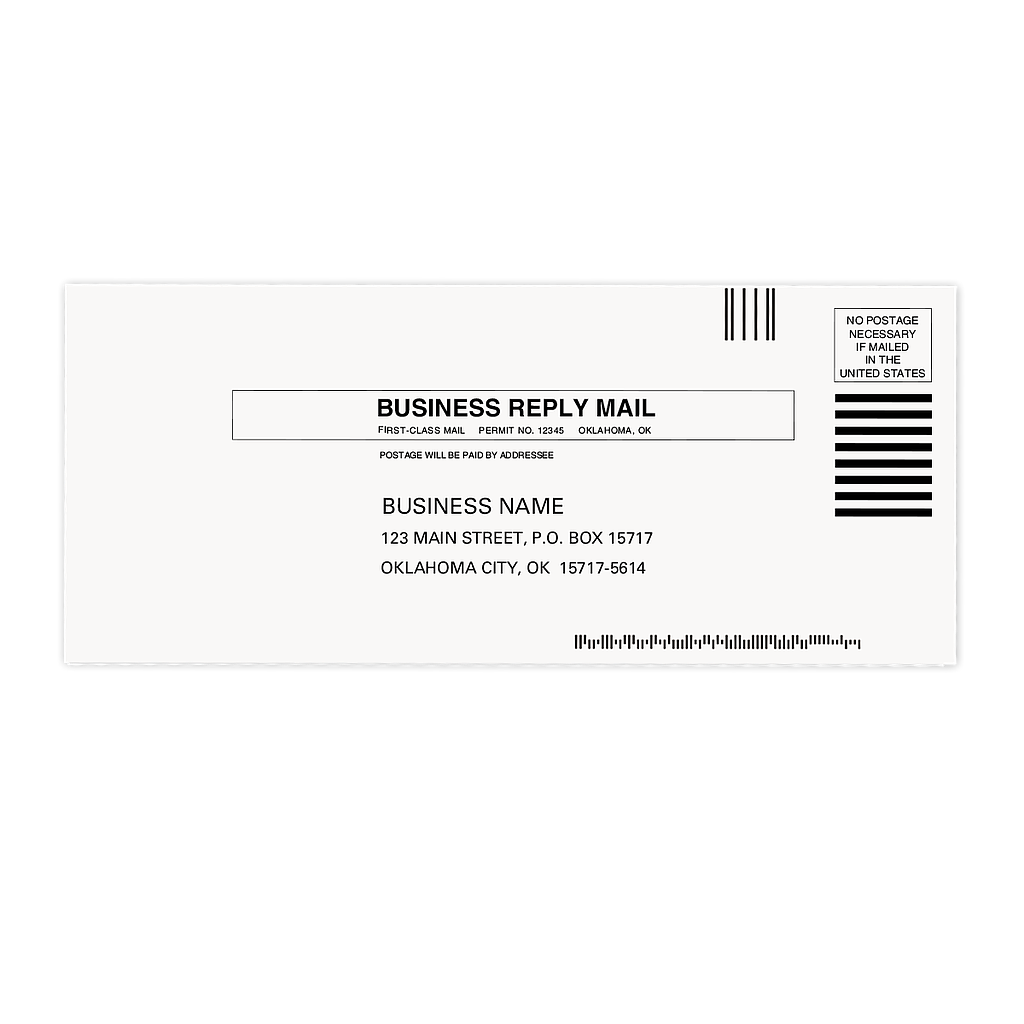 [030-081] #9 Business Reply Envelopes (BRE) (White - 24 lb. Wove)