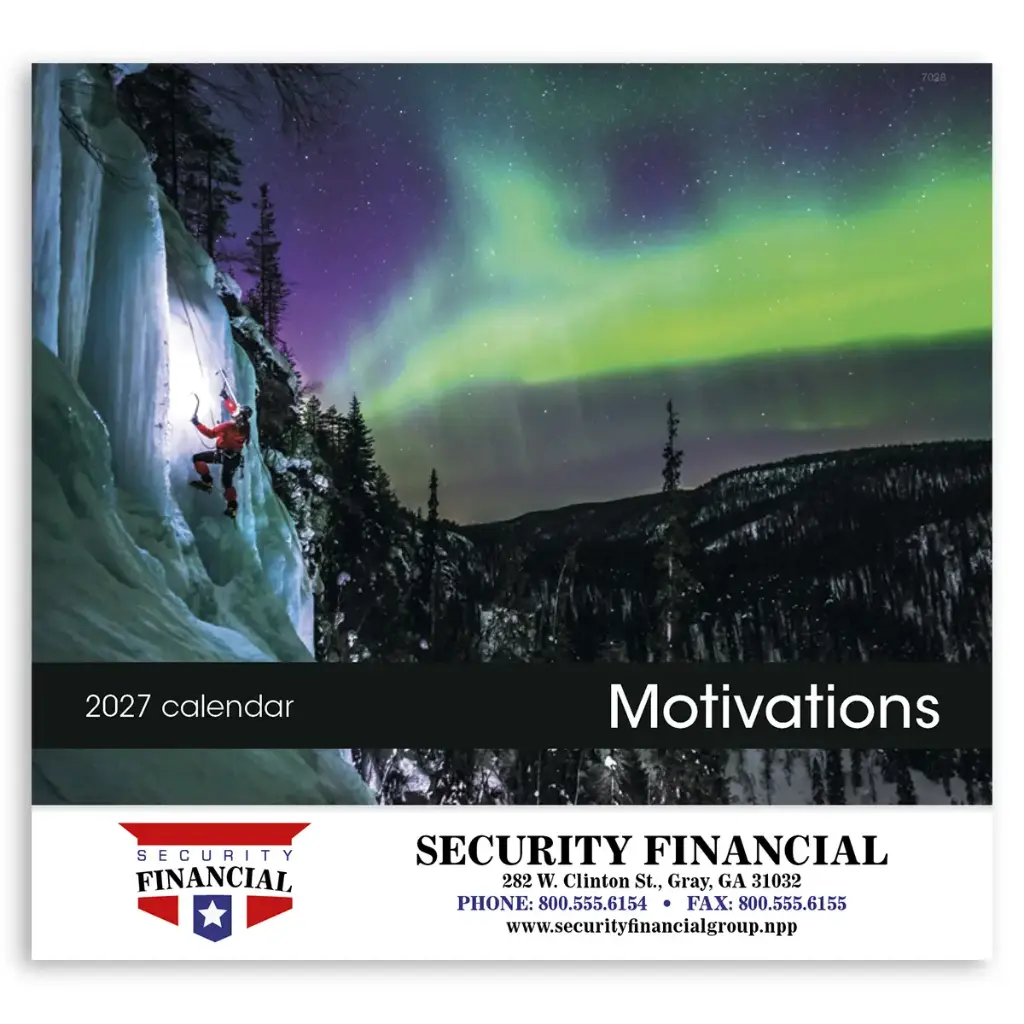Motivations Wall Calendar - Stapled