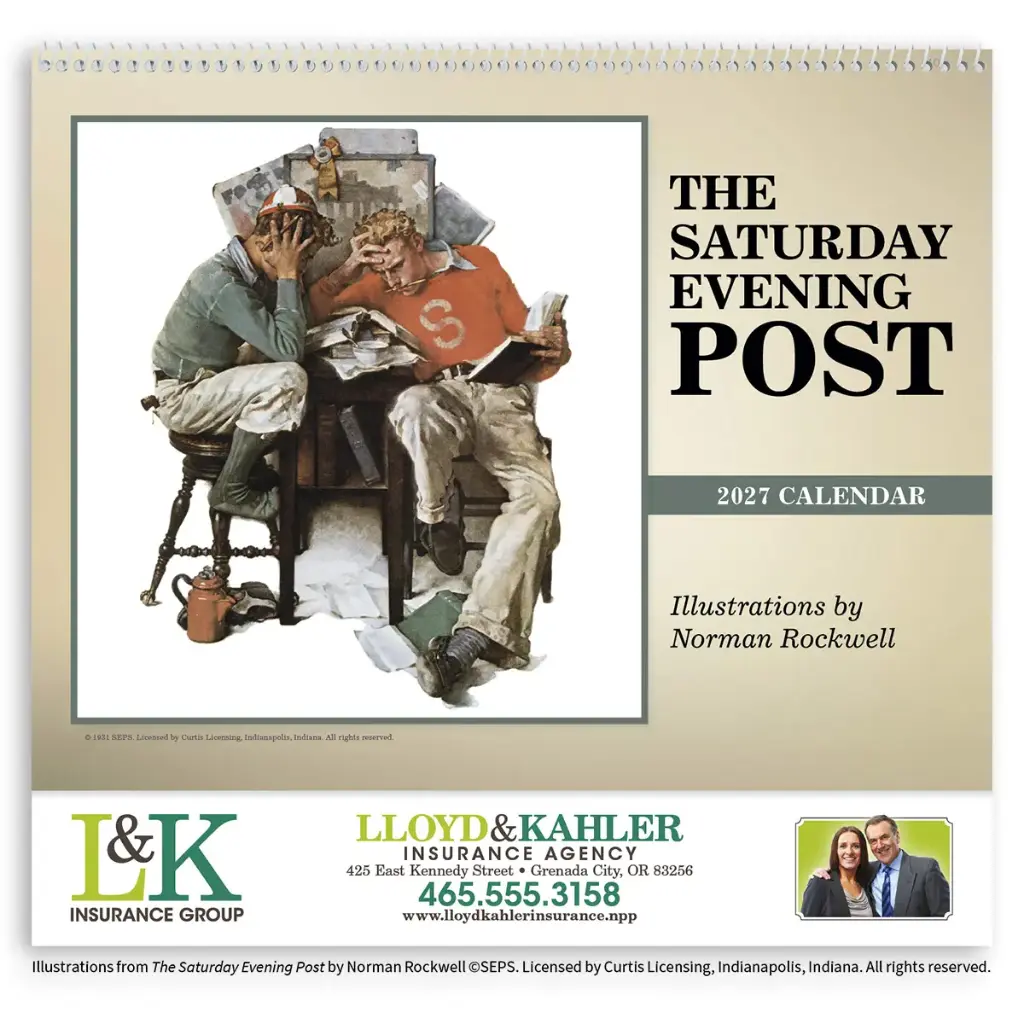 Norman Rockwell's Saturday Evening Post Wall Calendar