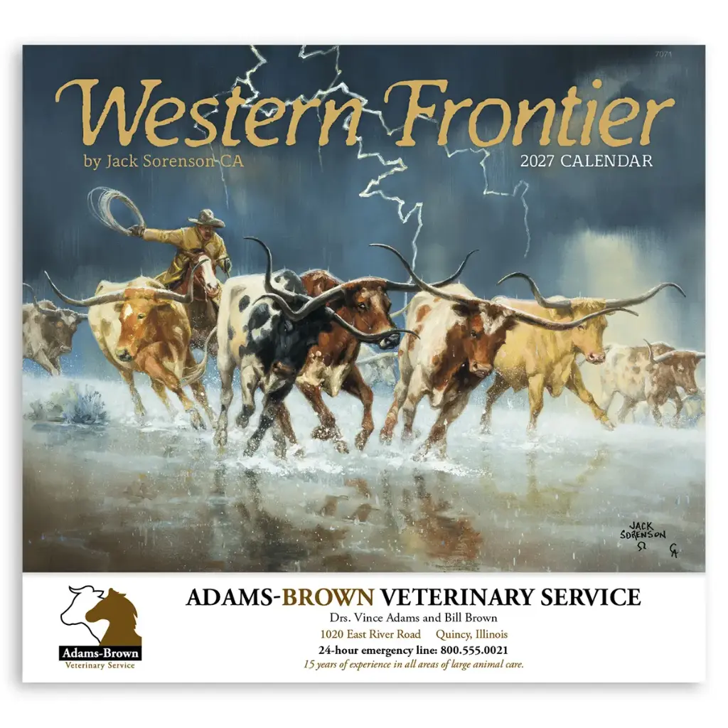Western Frontier Wall Calendar