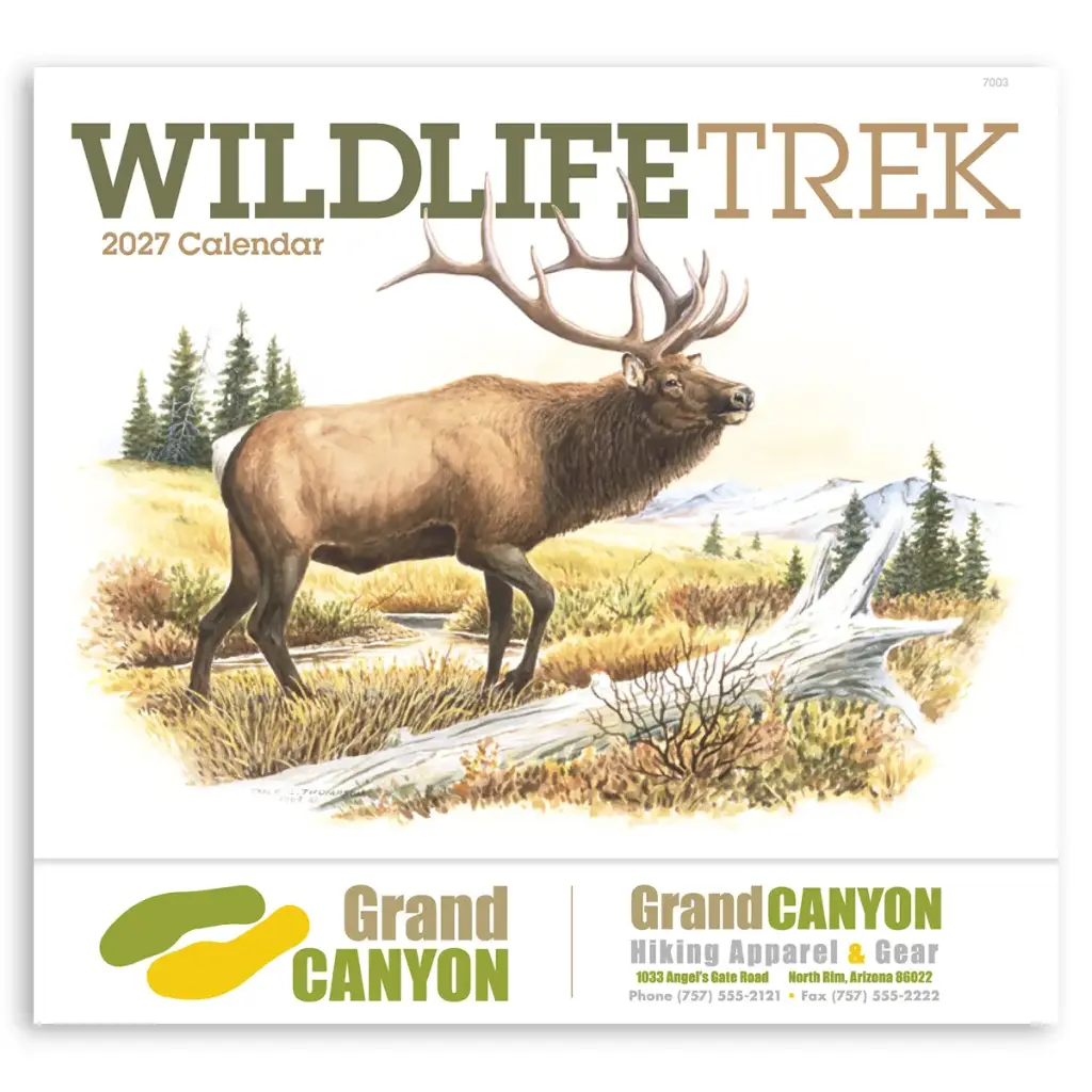 Wildlife Trek Wall Calendar