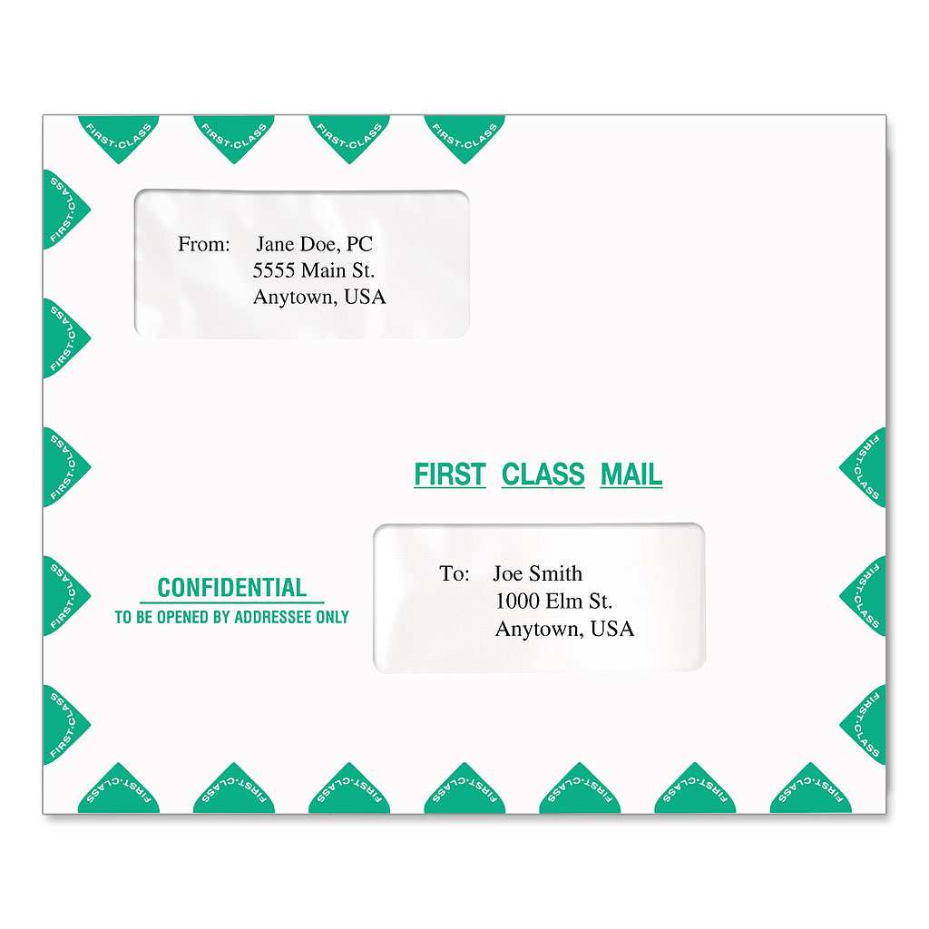 [030-611-PEM13-D] Tax Software Envelope - Confidential 9.5 x 11.5 (Gum Seal)