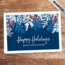 Snowy Holly Business Greeting Card
