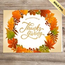 Autumn Wreath Business Thanksgiving Card