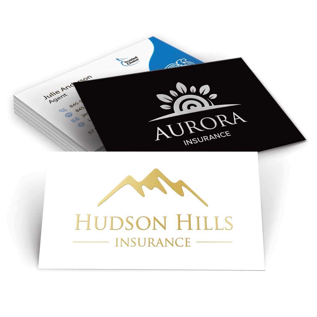 Raised Foil Business Cards