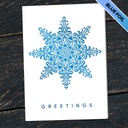 Decorative Snowflake Company Greeting Card