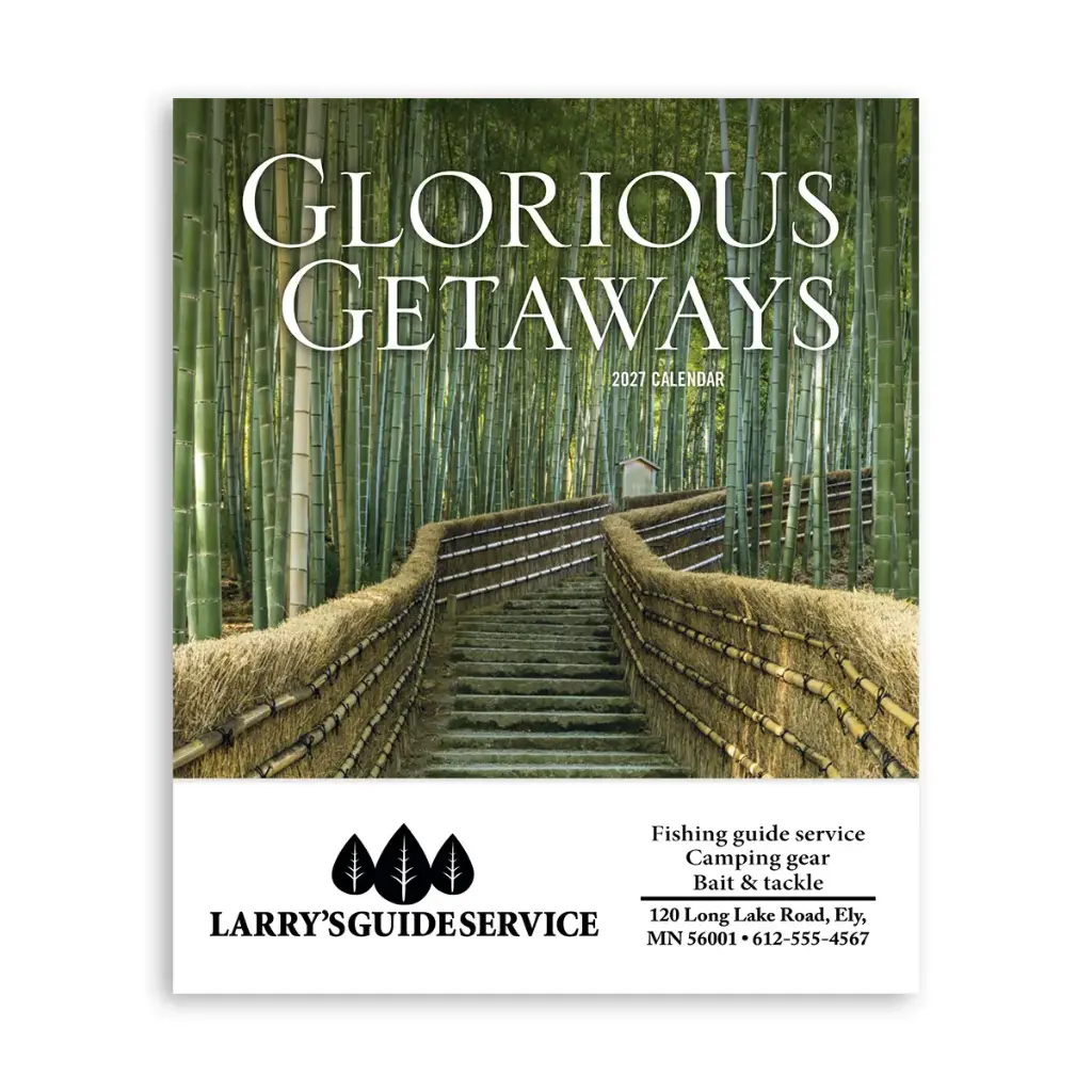 Glorious Getaways Mini Wall Calendar