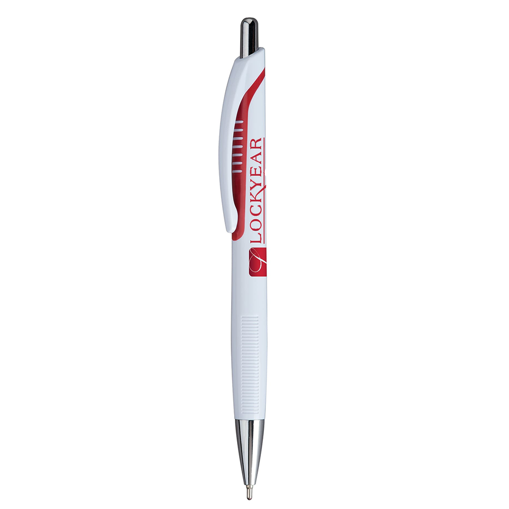 [374R] X2 Blanco Custom Pens (Red Trim)