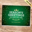 Glittering Business Greeting Card - Green