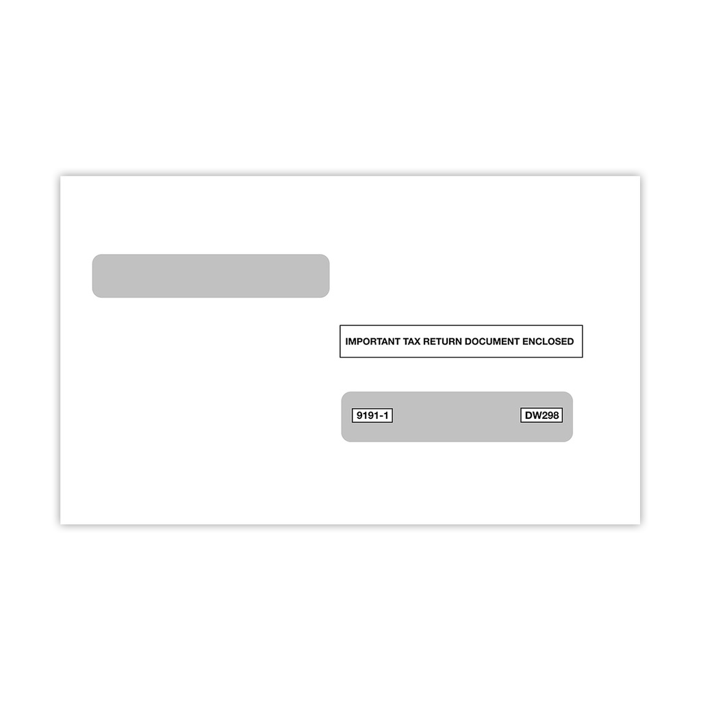 [91911] W-2 4-Up Box Tax Form Envelope (9191)
