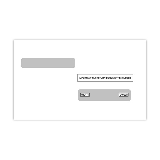 W-2 4-Up Box Tax Form Envelope (9191)