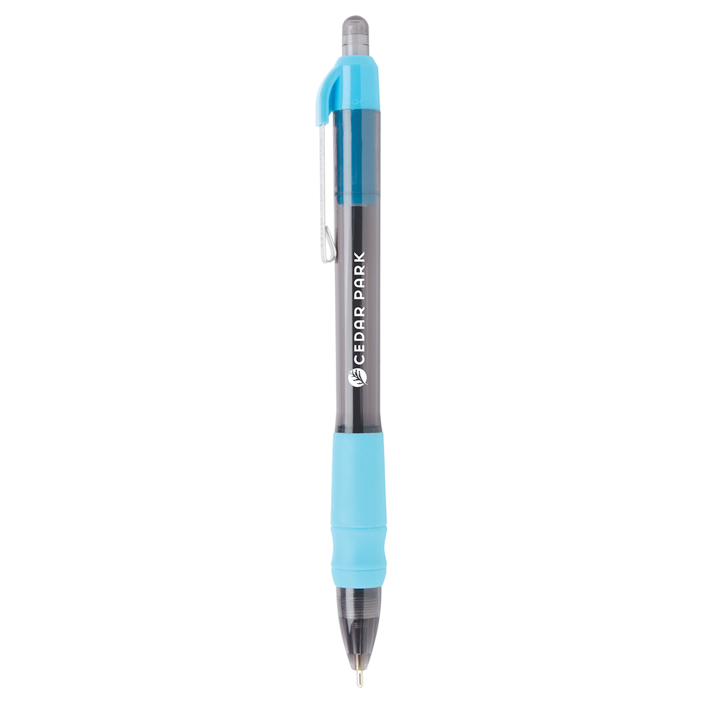 [588B] MaxGlide Click Tropical Custom Pens (Blue, Blue Trim)