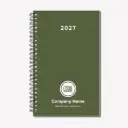 Geometric Olive Green Custom Diaries