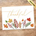 Thankful Thanksgiving Holiday Card