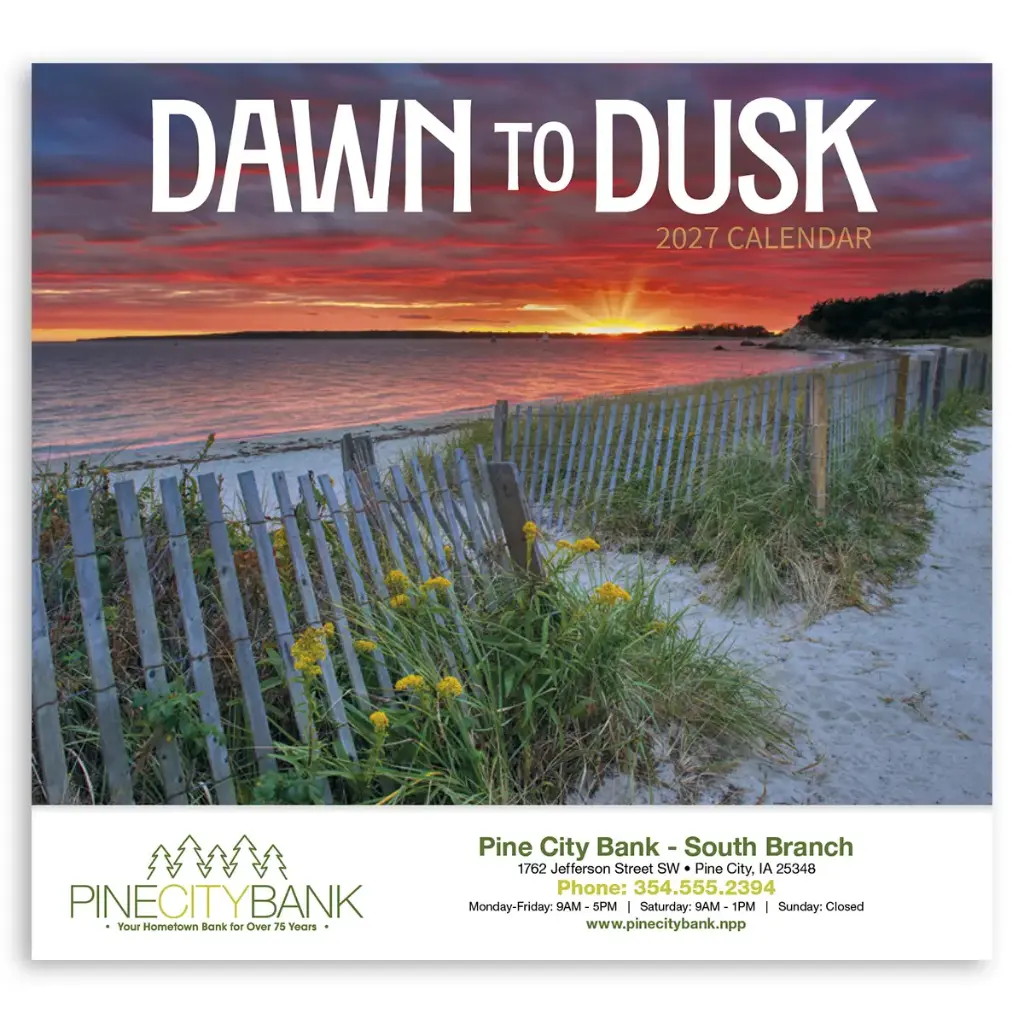 Dawn to Dusk Appointment Wall Calendar