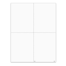 [5209] 4-Up Blank W-2 Tax Form with Employee Instructions- Ver 1 - Quadrants  (5209)