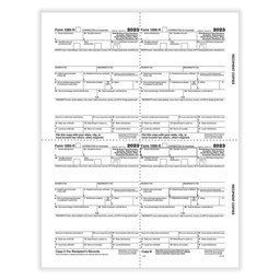 [5175] Tax Form 1099-R - Copy B Recipient Condensed - 4up (5175)