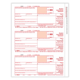 [5185] Tax Form 1098-E - Copy A Federal (5185)