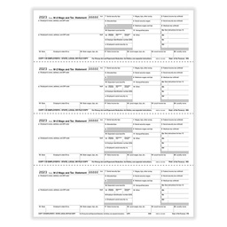 [5406] Tax Form W-2 - Employer Location - 4up (5406)