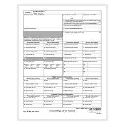 [5315] Tax Form W-2C - Copy D/ 1 - Employers Record (5315)