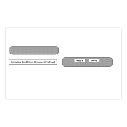 4-Up W-2 Double Window Tax Form Envelope Ver. 1 (9999)
