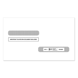 4-Up W-2 Or 1099-R Double Window Tax Form Envelope (6161)