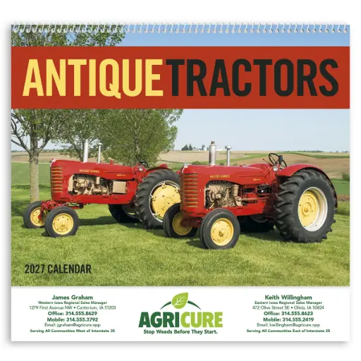 Antique Tractors Wall Calendar